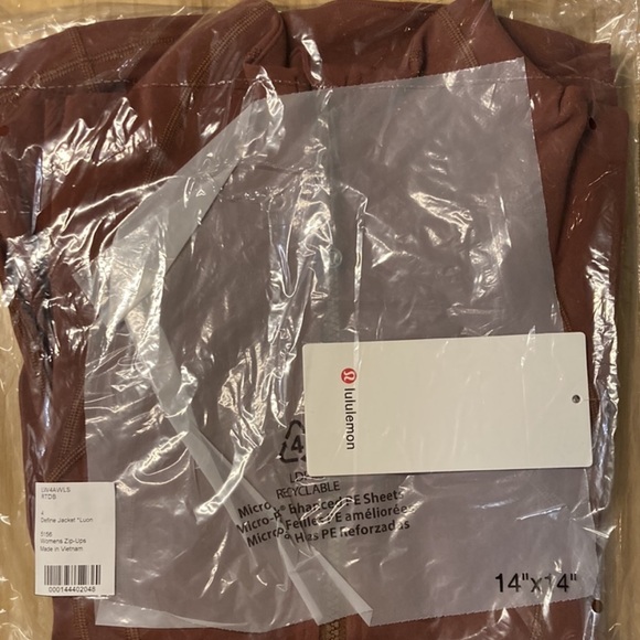 Lululemon Define Jacket Luon Roasted Brown Size 4 NWT - Picture 2 of 5
